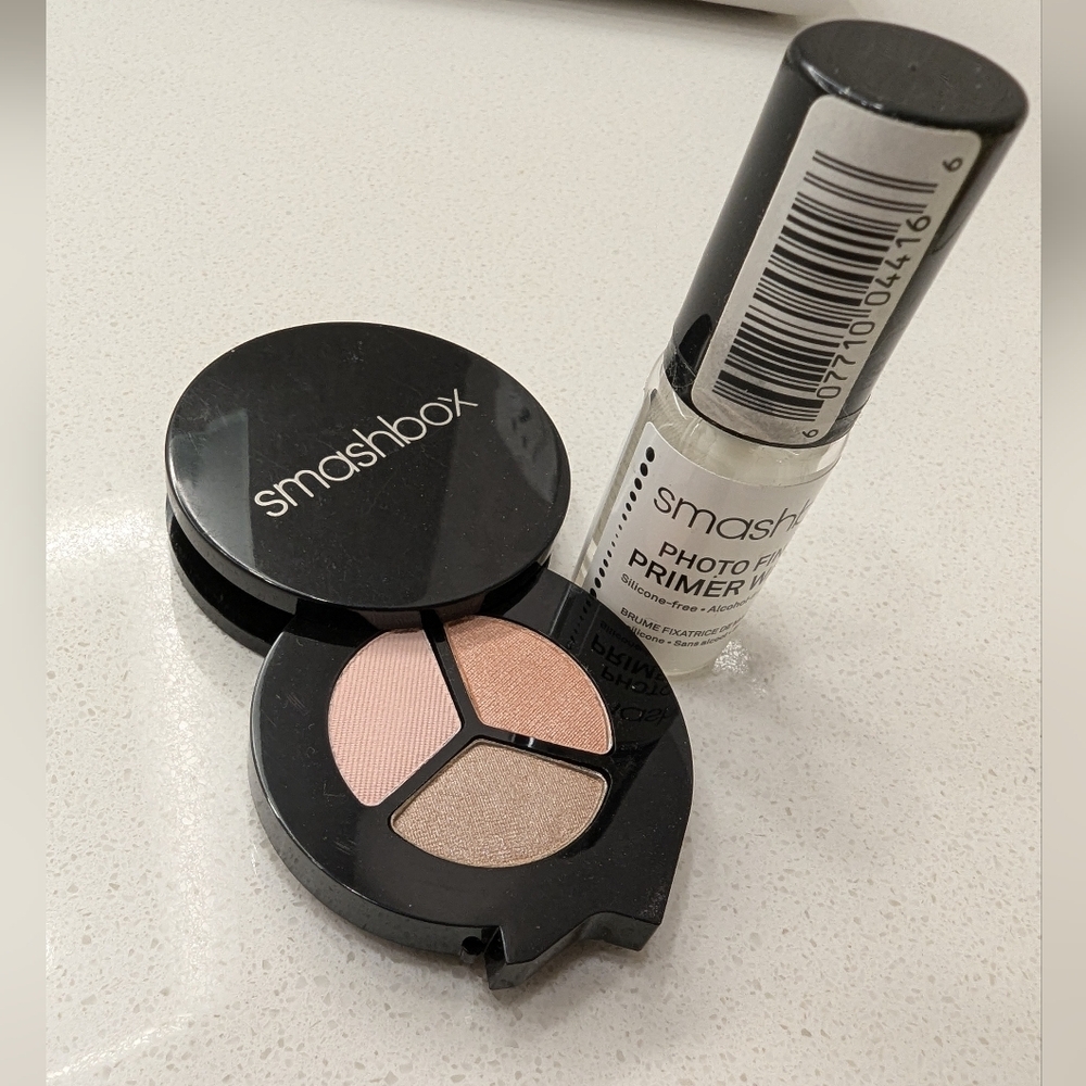 Smashbox Cosmetics Photo Op Eye Shadow Trio, multi flash & mini primer water New